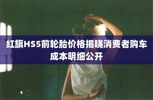 红旗HS5前轮胎价格揭晓消费者购车成本明细公开