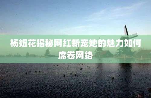 杨妞花揭秘网红新宠她的魅力如何席卷网络