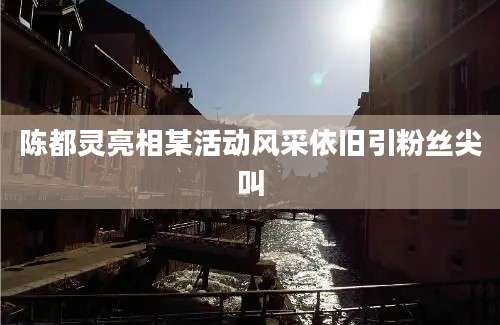 陈都灵亮相某活动风采依旧引粉丝尖叫