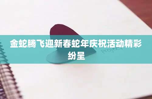金蛇腾飞迎新春蛇年庆祝活动精彩纷呈