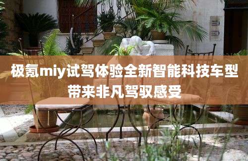 极氪miy试驾体验全新智能科技车型带来非凡驾驭感受