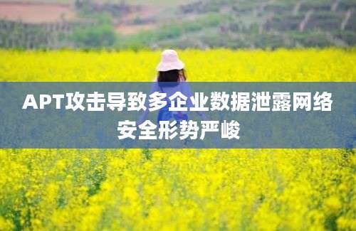 APT攻击导致多企业数据泄露网络安全形势严峻