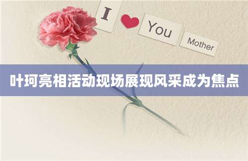 叶珂亮相活动现场展现风采成为焦点