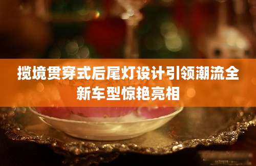 揽境贯穿式后尾灯设计引领潮流全新车型惊艳亮相
