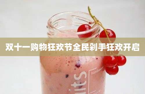 双十一购物狂欢节全民剁手狂欢开启