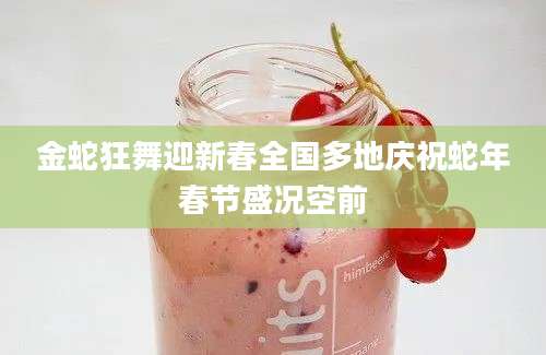 金蛇狂舞迎新春全国多地庆祝蛇年春节盛况空前