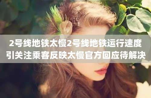 2号线地铁太慢2号线地铁运行速度引关注乘客反映太慢官方回应待解决