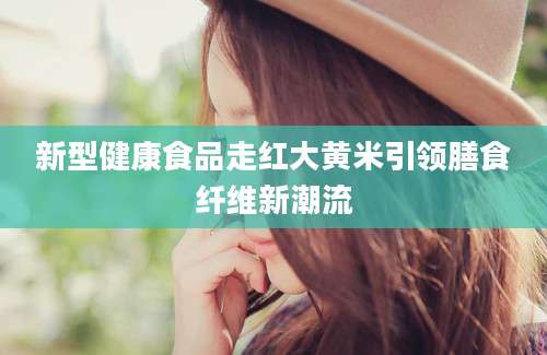 新型健康食品走红大黄米引领膳食纤维新潮流
