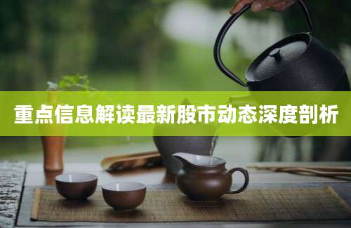 重点信息解读最新股市动态深度剖析
