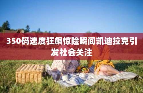 350码速度狂飙惊险瞬间凯迪拉克引发社会关注