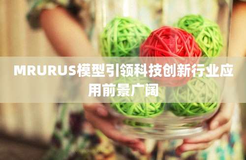 MRURUS模型引领科技创新行业应用前景广阔