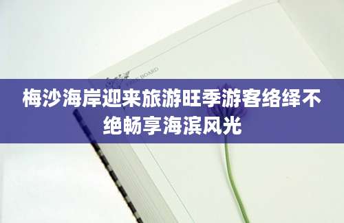 梅沙海岸迎来旅游旺季游客络绎不绝畅享海滨风光