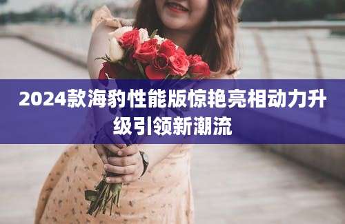 2024款海豹性能版惊艳亮相动力升级引领新潮流
