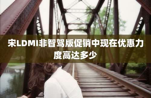 宋LDMI非智驾版促销中现在优惠力度高达多少