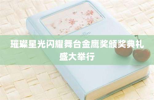 璀璨星光闪耀舞台金鹰奖颁奖典礼盛大举行