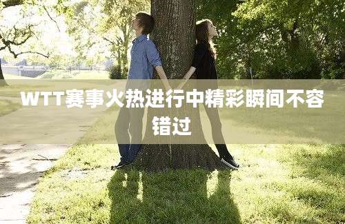 WTT赛事火热进行中精彩瞬间不容错过