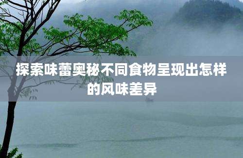 探索味蕾奥秘不同食物呈现出怎样的风味差异