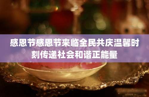 感恩节感恩节来临全民共庆温馨时刻传递社会和谐正能量