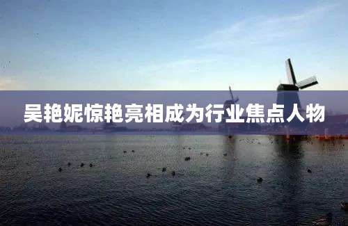 吴艳妮惊艳亮相成为行业焦点人物