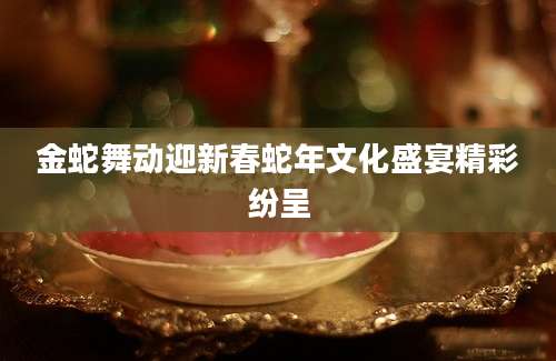 金蛇舞动迎新春蛇年文化盛宴精彩纷呈