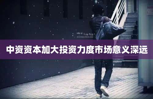 中资资本加大投资力度市场意义深远