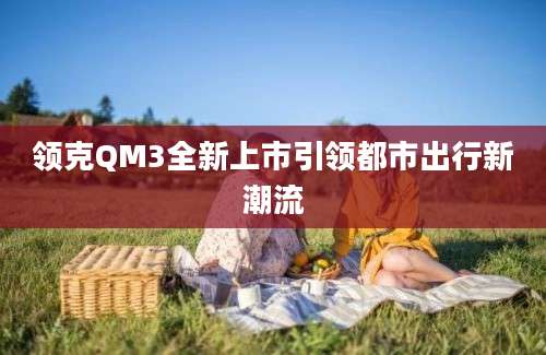 领克QM3全新上市引领都市出行新潮流
