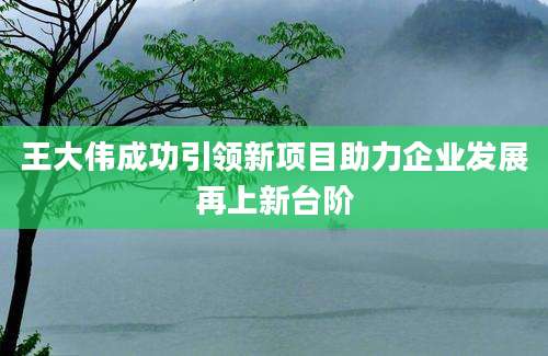王大伟成功引领新项目助力企业发展再上新台阶