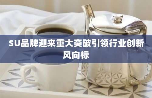SU品牌迎来重大突破引领行业创新风向标