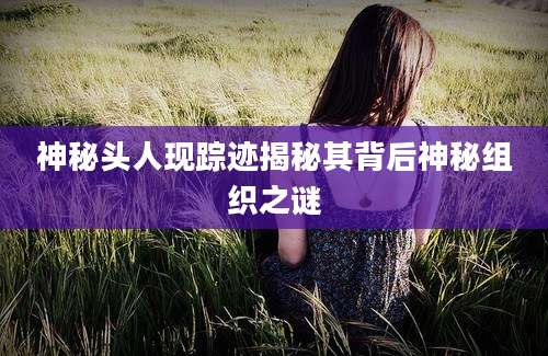 神秘头人现踪迹揭秘其背后神秘组织之谜