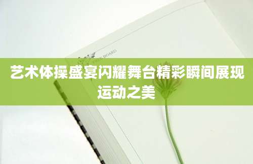 艺术体操盛宴闪耀舞台精彩瞬间展现运动之美