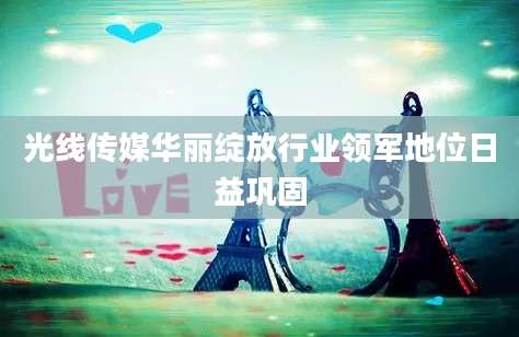 光线传媒华丽绽放行业领军地位日益巩固
