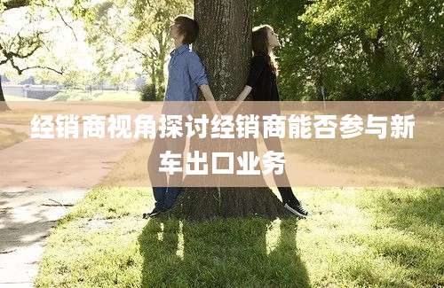 经销商视角探讨经销商能否参与新车出口业务