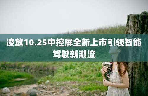 凌放10.25中控屏全新上市引领智能驾驶新潮流