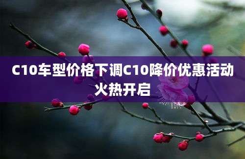 C10车型价格下调C10降价优惠活动火热开启