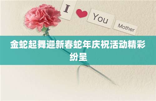 金蛇起舞迎新春蛇年庆祝活动精彩纷呈