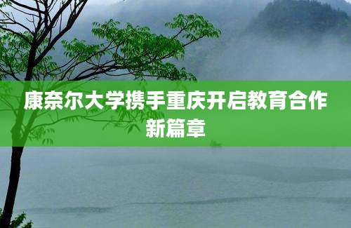 康奈尔大学携手重庆开启教育合作新篇章