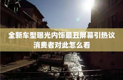 全新车型曝光内饰最丑屏幕引热议消费者对此怎么看
