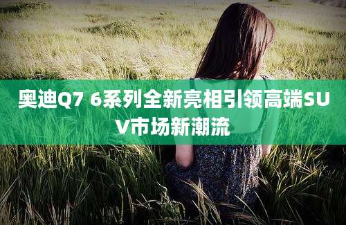 奥迪Q7 6系列全新亮相引领高端SUV市场新潮流