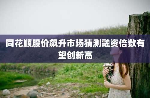 同花顺股价飙升市场猜测融资倍数有望创新高