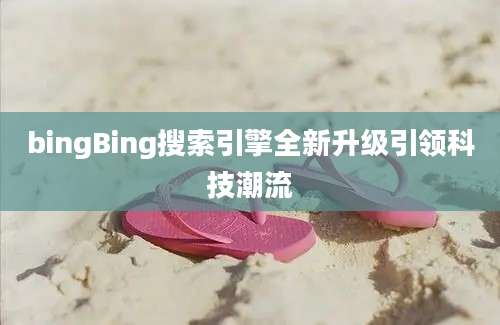 bingBing搜索引擎全新升级引领科技潮流