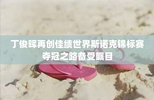 丁俊晖再创佳绩世界斯诺克锦标赛夺冠之路备受瞩目