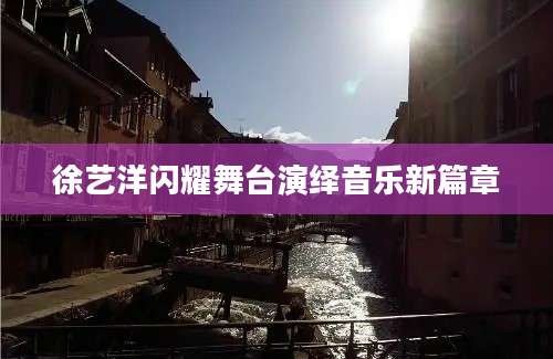 徐艺洋闪耀舞台演绎音乐新篇章