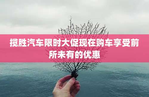 揽胜汽车限时大促现在购车享受前所未有的优惠