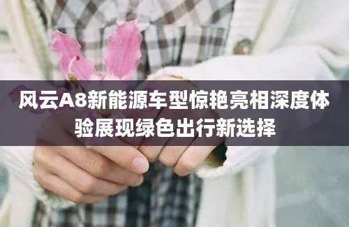 风云A8新能源车型惊艳亮相深度体验展现绿色出行新选择