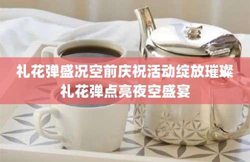 礼花弹盛况空前庆祝活动绽放璀璨礼花弹点亮夜空盛宴