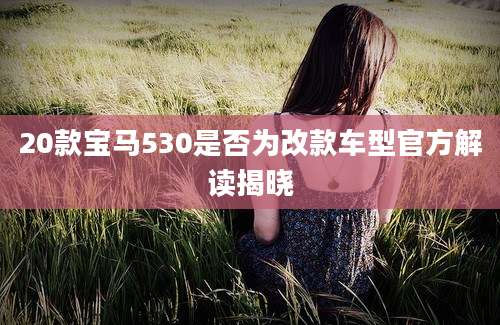 20款宝马530是否为改款车型官方解读揭晓