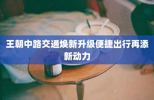 王朝中路交通焕新升级便捷出行再添新动力