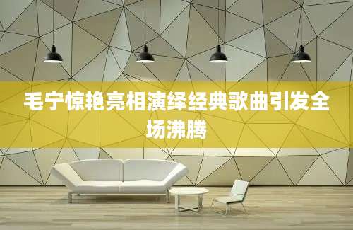 毛宁惊艳亮相演绎经典歌曲引发全场沸腾
