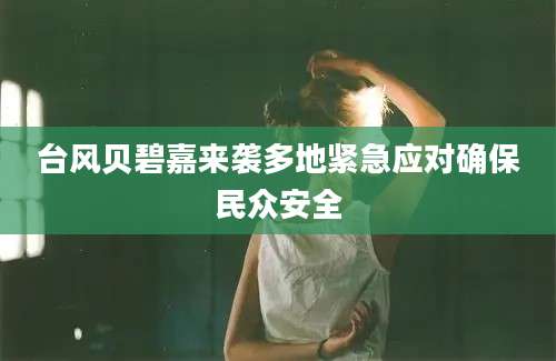 台风贝碧嘉来袭多地紧急应对确保民众安全