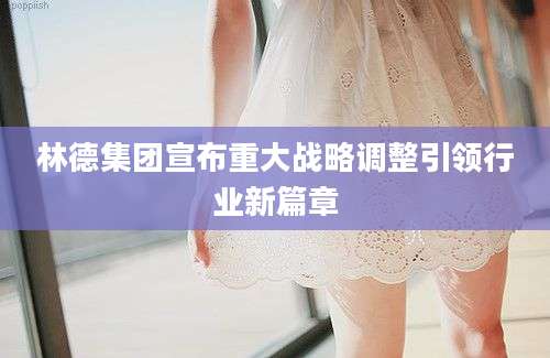林德集团宣布重大战略调整引领行业新篇章
